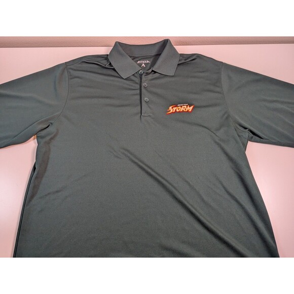 Antigua Seattle Storm WNBA Polo Shirt Mens Large Green Stretch Top - Picture 3 of 9